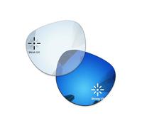 Combine8 Verres de rechange avec protection UV pour lunettes de soleil RayBan Meta Headliner RW4009F 51 mm résistantes aux rayures - Bleu éclipse photochromique - Non polarisées