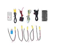 Combineur de commutateur vidéo de caméra 4 canaux - Reconnaissance Automatique du système NTSC PAL - Vue panoramique à 360 degrés - Élimine Les Angles Morts pour Le stationnement