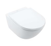 Villeroy und Boch Subway 3. 1930 Combi-Pack mural WC 4670TSR1 TwistFlush, avec siège WC blanc Ceramicplus