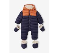 VERTBAUDET Combi-pilote colorblock bébé doublée et matelassée encre 1M(54CM)