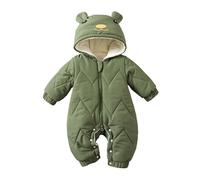 Combipilote Bébé Garçon Enfant De Ski De Neige Doublé Jumpsuit Veste Fourrure Coupe-Vent Col De Fourrure 0-12 Mois Nouveau-Né Rompers Playsuit