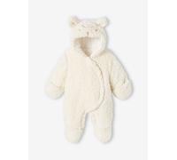 VERTBAUDET Combipilote mouton bébé en imitation fourrure écru NAISSANCE(50CM)