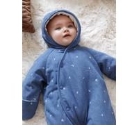 Combipilote naissance en denim imprimé stone NAISSANCE(50CM)