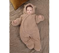Combipilote naissance en sherpa avec oreilles beige 6M(67CM)