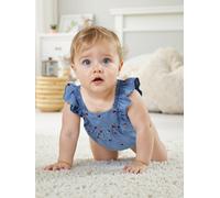 VERTBAUDET Combishort bébé en denim léger double stone 9M(71CM)