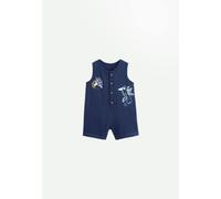 Combishort bébé en gaze de coton mexico bleu 9M(71CM)