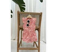 Combishort Bébé En Gaze De Coton Santa Giulia Orange 9M(71CM)