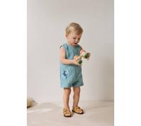 Combishort Bébé En Gaze De Coton Toucana Bleu 3M(60CM)