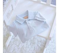 Combishort bébé en maille piquée bleu 6