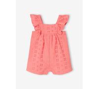 VERTBAUDET Combishort bébé fille broderie rose bonbon 6M(67CM)