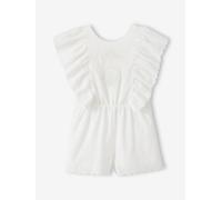Combishort brodée coton blanc 4A