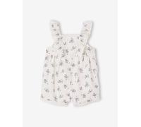 Combishort cérémonie en plumetis bébé blanc imprimé 4A(104CM)
