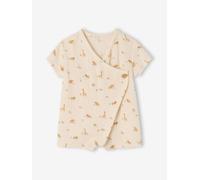 Combishort coton bio personnalisable écru 24M(86CM)