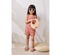 Combishort Fille En Gaze De Coton Arizona Terracotta 4A