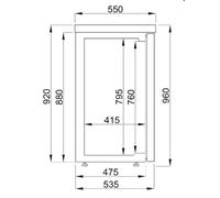 CombiSteel Arrière Bar Réfrigéré Professionnel - 320 L