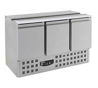 CombiSteel Saladette compacte - 3 portes R600aRvs Aisi 2013 PortesPleine