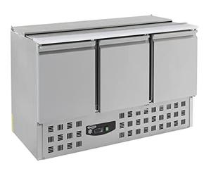 CombiSteel Saladette compacte - 3 portes R600aRvs Aisi 2013 PortesPleine