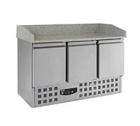 CombiSteel Table Pizza Réfrigérée 3 portes pour 3 GN1/1 R600aRvs Aisi 2013 PortesPleine