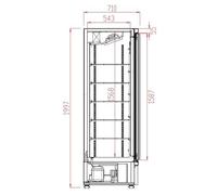 CombiSteel Vitrine à Boisson Libre Service - 1000 L