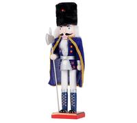 COMBIUBIU Décorations de Noël soldats casse-noisettes traditionnelles en bois de qualité supérieure - 37,6 cm - Cadeau festif pour Thanksgiving et Noël (bleu)