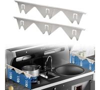 Comble de remplissage en acier inoxydable pour bords de comptoir, s'adapte à la plupart des cuisinières autonomes et des tables de cuisson intégrées, utilisation à long terme (argent (argent (pointu