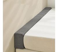 Comble d'espace de lit pour lit simple, double et grand lit, extension de matelas, oreiller pour combler l'écart, housse amovible (200 x 10 x 15 cm, gris foncé)
