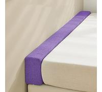 Comble d'espace de lit pour lit simple, double et grand lit, extension de matelas, oreiller pour combler l'écart, housse amovible (180 x 15 x 15 cm, violet)
