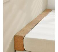 Comble d'espace de lit pour lit simple, double et grand lit, extension de matelas, oreiller pour combler l'écart, housse amovible (200 x 10 x 10 cm, kaki)