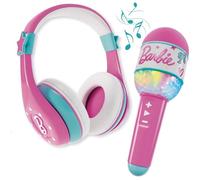 Lisciani - BARBIE Sound - Microphone Bluetooth avec Haut-Parleur - Rose - Kit Karaoké Enfant - Musique et Chant - Connectivité Smartphone - Effet Lumineux Multicolor - Pour Enfants dès 4 ans