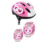 Combo Casque + GENOUILLERES COUDIERES SKIDS Control Pink. Tour de tête réglable avec système de molette Head Ring assurant Maintien et Confort. 50/56cm. Sangles jugulaires Ajustables.