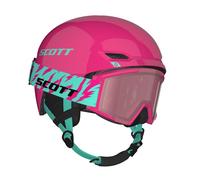 Combo casque + masque ski SCOTT Combo Hlmt Keeper 2+Goggle Jr Shield (neon pink/mint green) junior S