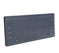 Combo Clavier et Souris, Ensemble de Souris sans Fil pour Bureau à Domicile, Mini Souris 2.4G et Combinaison de Souris Confortable avec Film pour Clavier (Black)