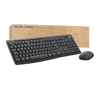 Combo clavier et souris - LOGITECH - MK370 - Sans fil - Graphite - Pour entreprise