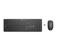 HP 235 - ensemble clavier et souris - disposition à 3 zones, déplacement de touche à faible profil full size - Français - noir - Smart Buy Périphérique d'entrée