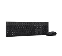 Combo clavier et souris sans fil rechargeable - LENOVO - Professional - Noir - Récepteur USB nano 2 4 GHz - Autonomie 3 mois