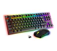 Pack Gaming - AKUMA - Sentai C03 WL - Clavier TKL AZERTY - Souris sans Fil 3200 DPI - Rétroéclairé
