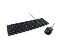 Equip Clavier 245203 - USB QWERTY italien, souris incluse - Noir