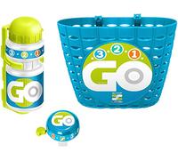 COMBO CORBEILLE + BIDON + SONNETTE SKIDS CONTROL BLUE