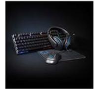 Nedis Combo de Jeu kit | 5-en-1 | Clavier, Casque, Souris et Tapis de Souris | Noir | QWERTY | Disposition États-Unis