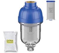Combo Fd402 Ferdom Filtre Et Distributeur - Pour Lave-Linge, Lave-Vaisselle, Chauffe-Eau, Etc. Le Filtre En Acier Retient Le Sable, La Saleté Et La Rouille. Le Distributeur A Un Effet Antitartre.