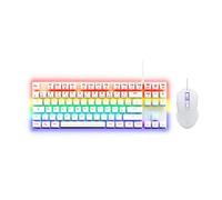 Combo Gaming Clavier mécanique TKL + Souris - THE G-LAB - COMBO MERCURY W - Blanc