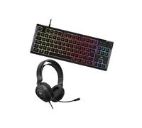 Combo gaming CORSAIR HS35 casque filaire + K55 CORE TKL clavier RGB TKL Noir