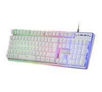 Mars Gaming MCPXWFR clavier Souris incluse USB Français Blanc