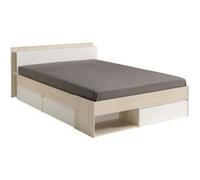 COMBO Lit adulte contemporain décor acacia - l 160 x L 200 cm Beige G