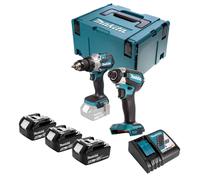 Combo pack 2 machines DHP489 + DTD153 + (3x5.0Ah) en Makpac - MAKITA DLX2507T3J