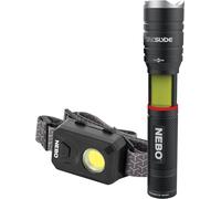 Combo Pack Tac Slyde Torch & 150 Headlamp - Lampe Frontale Et Torche Avec Modes Lanterne - Flash Rouge D'urgence Et Base Magnétique Pour Un Éclairage Mains Libres