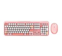 Combo sans fil clavier + souris - MOBILITY LAB - Pure Color - Rose - Design ergonomique - Frappe discrete