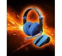 Combo Set Dragon War 2in1 (Gaming Headset + Mouse) - Blue Edition