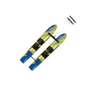 VEVOR Combo Skis Nautiques 116,8 cm, Matériels de Ski Nautique avec Fixations Réglables X-7, Corde à Double Poignée et Barre Stabilisatrice Amovible, Ensemble d'Entraînement pour Sport sur l'eau