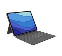 Logitech Combo Touch - Clavier et étui - avec trackpad - rétroéclairé - Apple Smart connector - QWERTY - Espagnol - sable - pour Apple 12.9-inch iPad Pro (5ème génération) G